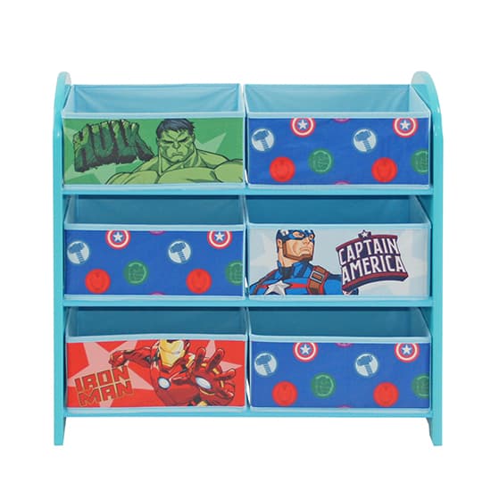 Marvel Avengers Wooden Childrens Storage Cabinet In Blue_4