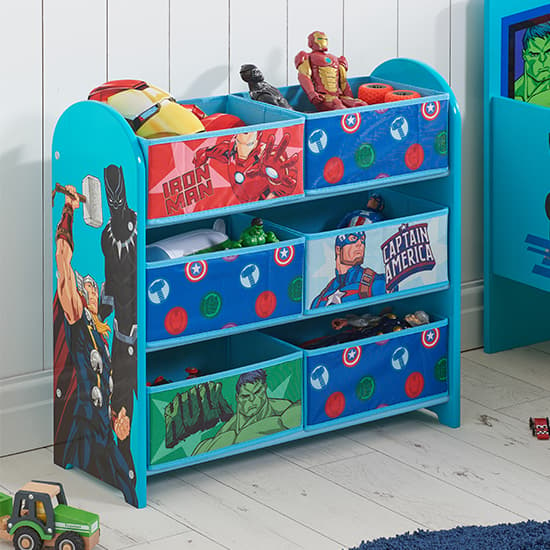 Marvel Avengers Wooden Childrens Storage Cabinet In Blue_1