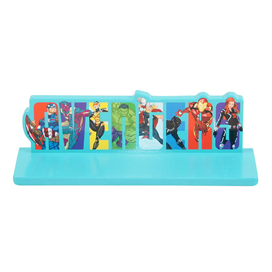 Marvel Avengers Wooden Childrens Wall Shelf In Blue_3