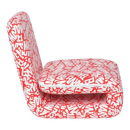 Marvel Fold Out Childrens Fabric Bed Chair In Red_8