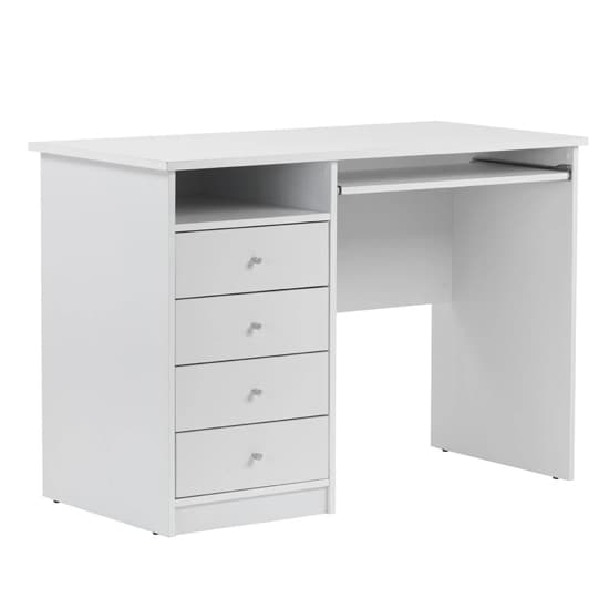 Mary Wooden Computer Desk In White_2
