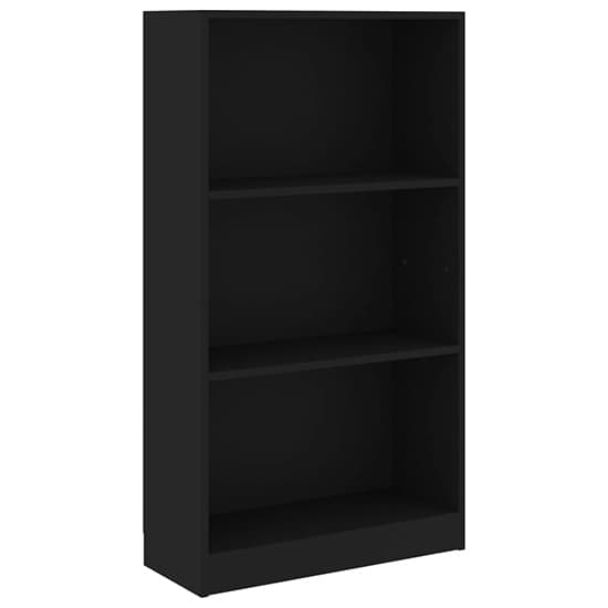 Masato 3-Tier Wooden Bookshelf In Black_2