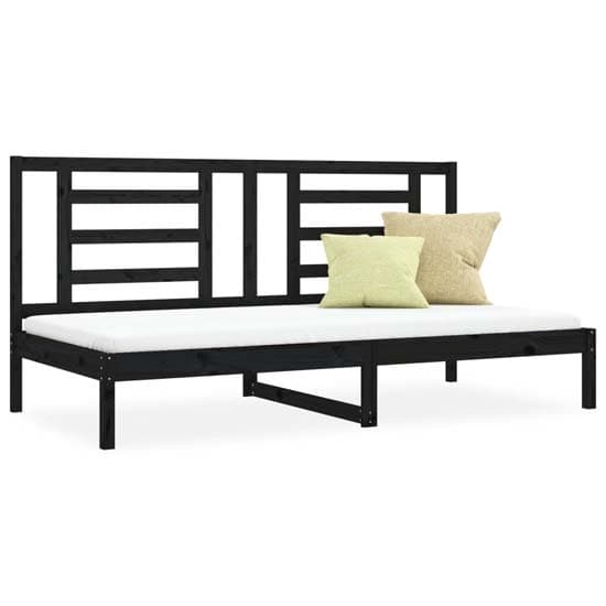 Maseru Solid Pine Wood Day Bed In Black_2