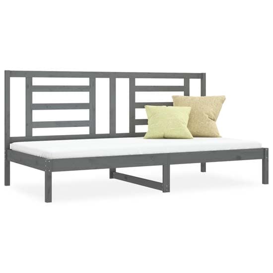 Maseru Solid Pine Wood Day Bed In Grey_2