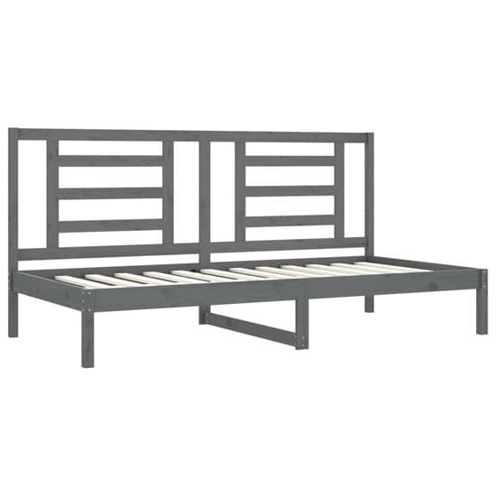 Maseru Solid Pine Wood Day Bed In Grey_3