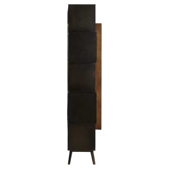 Masoka Wooden Shelving Unit With Black Frame In Natural_5