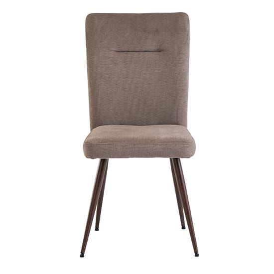 Mason Fabric Dining Chair In Mocha With Wenge Legs_2