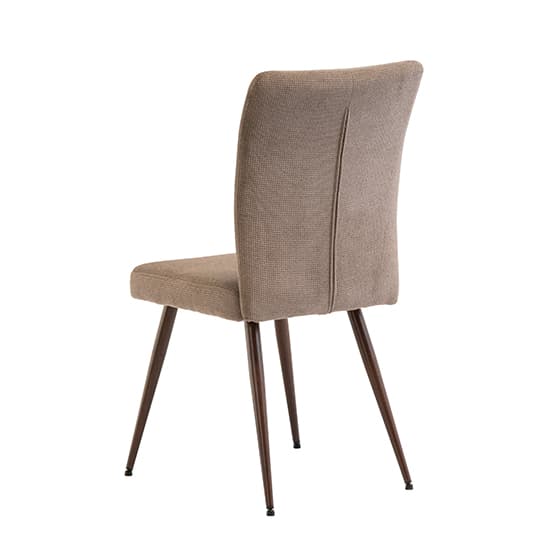 Mason Fabric Dining Chair In Mocha With Wenge Legs_3