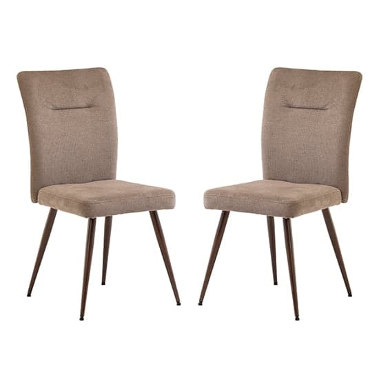 Mason Mocha Fabric Dining Chairs With Wenge Legs In Pair_1