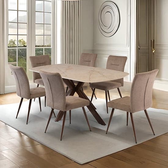 Mason Sintered Stone Dining Table In Shakespeare Ivory_2
