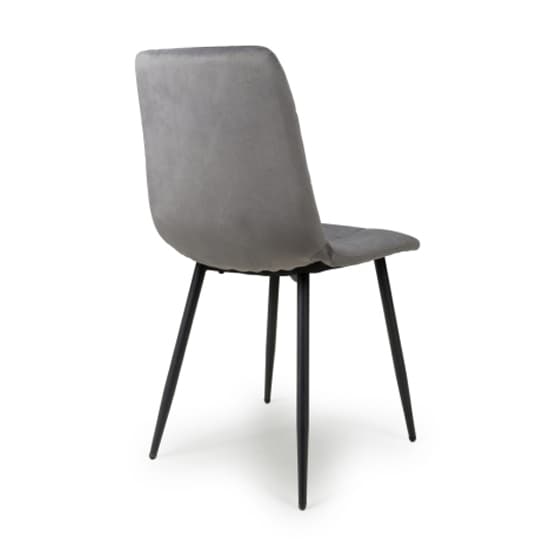 Massa Grey Brushed Velvet Dining Chairs In Pair_3