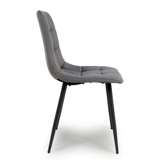 Massa Grey Brushed Velvet Dining Chairs In Pair_4
