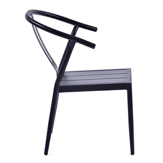 Matador Outdoor Aluminium Side Chair In Black_2