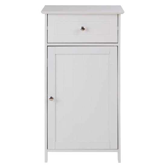 Matar Wooden Storage Cabinet With 1 Door And 1 Drawer In White_2