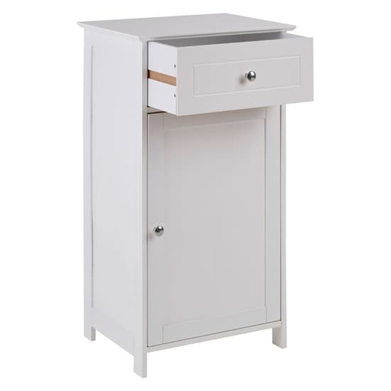 Matar Wooden Storage Cabinet With 1 Door And 1 Drawer In White_5