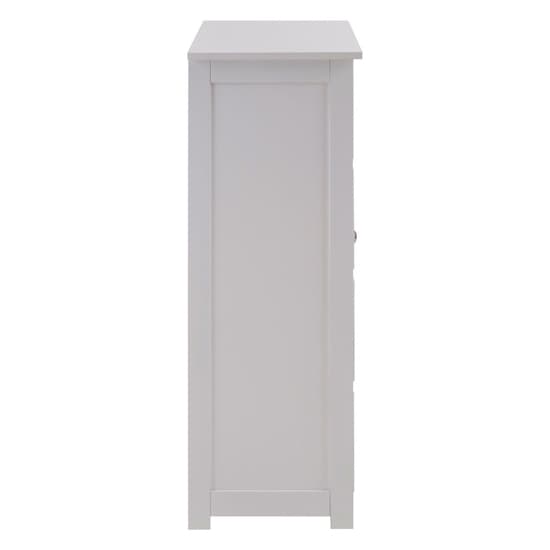 Matar Wooden Storage Cabinet With 1 Door And 4 Drawers In White_3