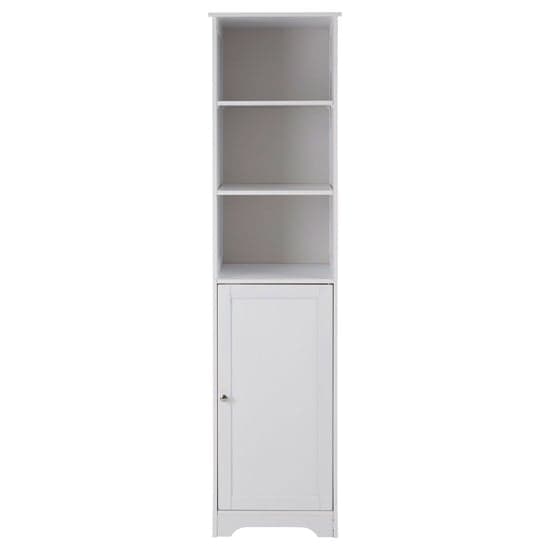 Matar Wooden Storage Cabinet With 1 Door In White_2