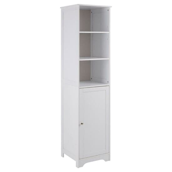 Matar Wooden Storage Cabinet With 1 Door In White_1