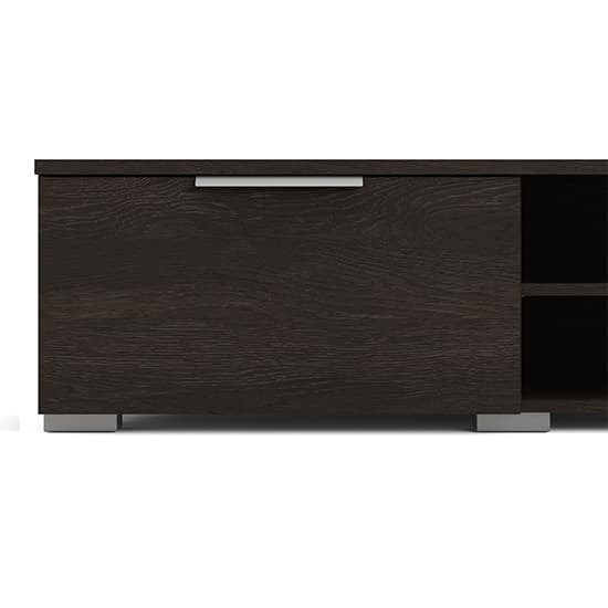 Matcher Wooden TV Stand With 2 Drawer 2 Shelves In Dark Oak_5
