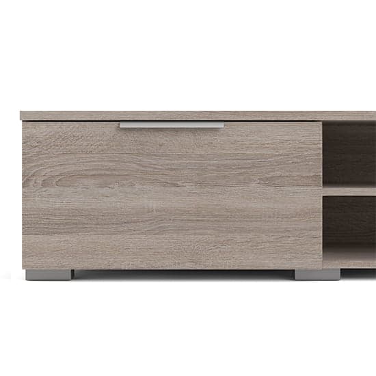 Matcher Wooden TV Stand With 2 Drawer 2 Shelves In Truffle Oak_5