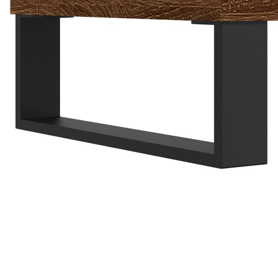 Mateo Wooden TV Stand With 3 Flap Doors In Brown Oak_6