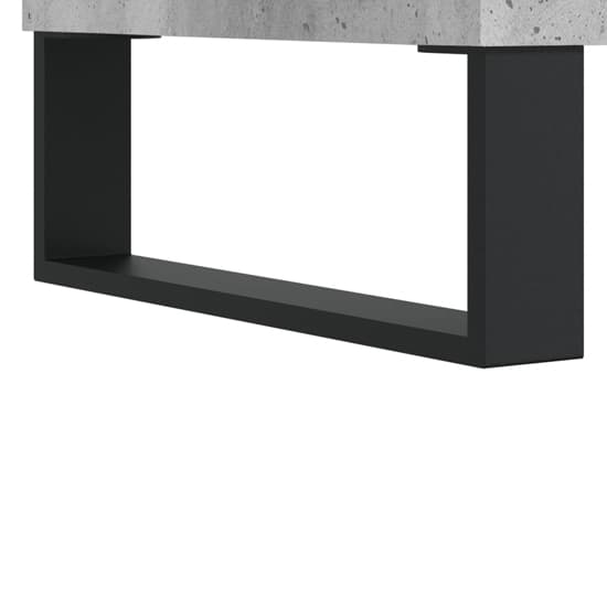 Mateo Wooden TV Stand With 3 Flap Doors In Concrete Effect_6