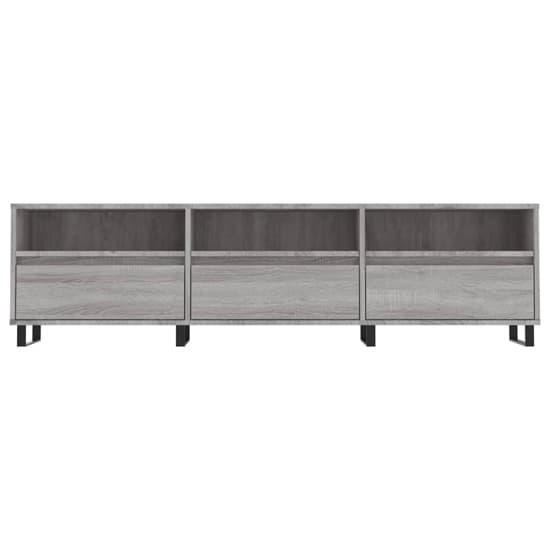 Mateo Wooden TV Stand With 3 Flap Doors In Grey Sonoma Oak_3