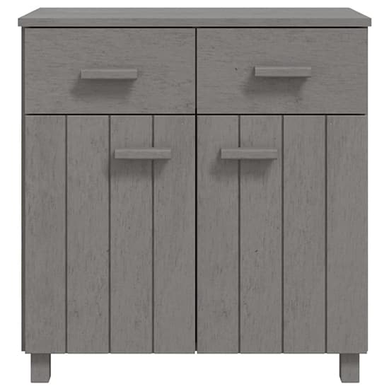 Matia Pinewood Sideboard With 2 Doors 2 Drawers In Light Grey_5