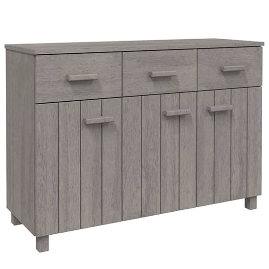 Matia Pinewood Sideboard With 3 Doors 3 Drawers In Light Grey_3