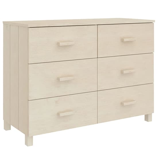 Matia Solid Pinewood Chest Of 6 Drawers In Honey Brown_3