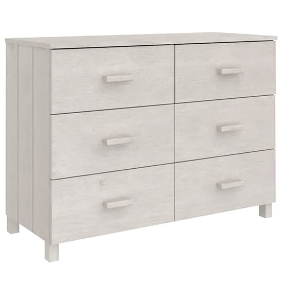 Matia Solid Pinewood Chest Of 6 Drawers In White_3