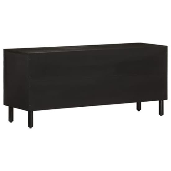 Matlock Wooden TV Stand With 2 Shelves and 2 Doors In Black_3