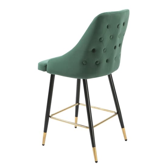 Maura Chesterfield Green Velvet Bar Chairs In Pair_3
