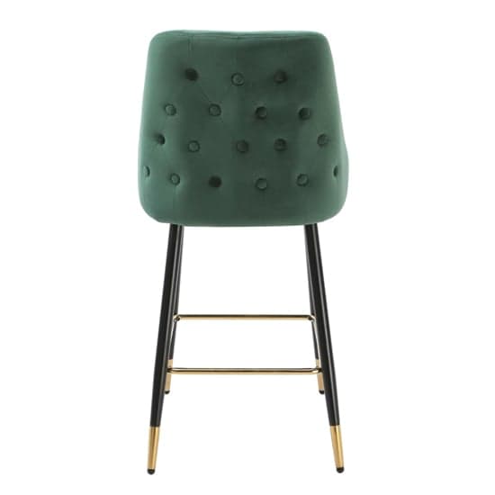 Maura Chesterfield Green Velvet Bar Chairs In Pair_4