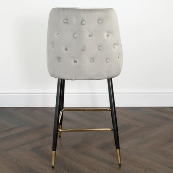 Maura Chesterfield Grey Velvet Bar Chairs In Pair_6