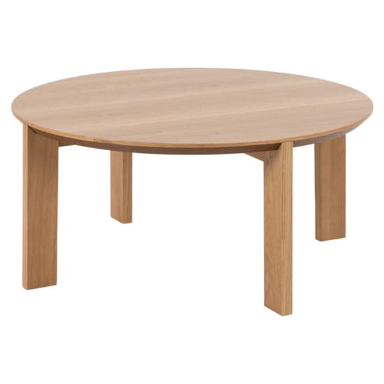 Maxims Wooden Coffee Table Round In Matt Oak_3
