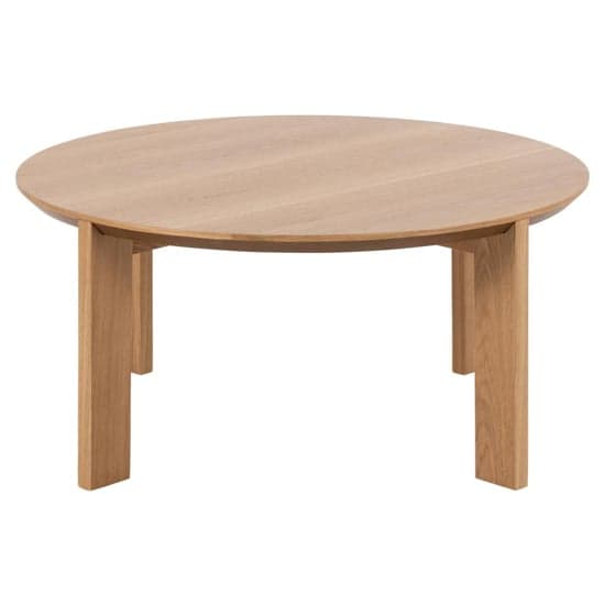 Maxims Wooden Coffee Table Round In Matt Oak_4