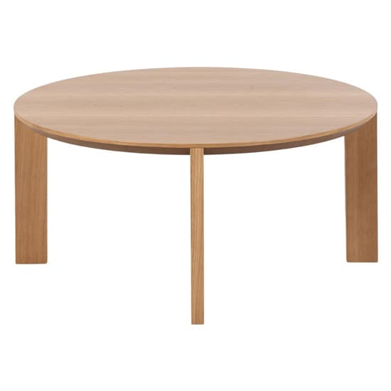 Maxims Wooden Coffee Table Round In Matt Oak_5