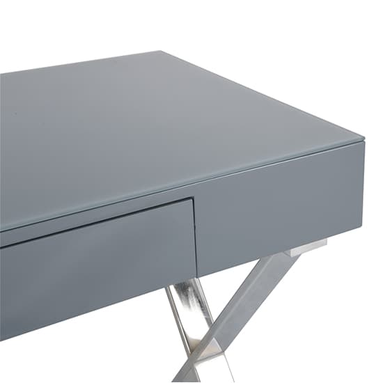 Mayline Glass Top High Gloss Laptop Desk In Grey_10
