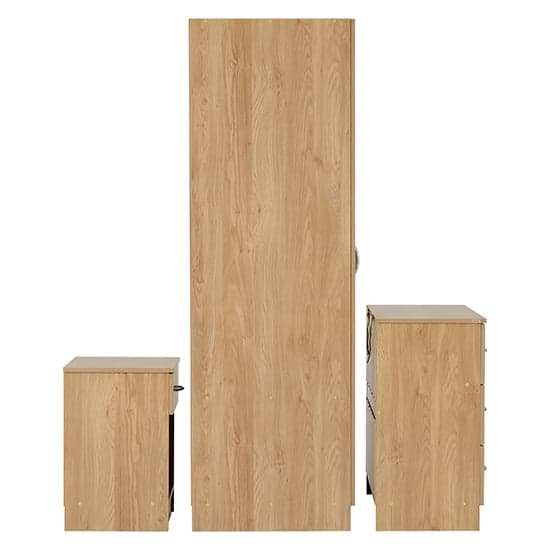 Mazi Wooden Bedroom Furniture Set With Wardrobe In Oak Effect_3