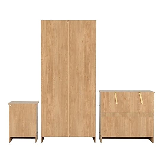 Mazi Wooden Bedroom Furniture Set With Wardrobe In Oak Effect_4