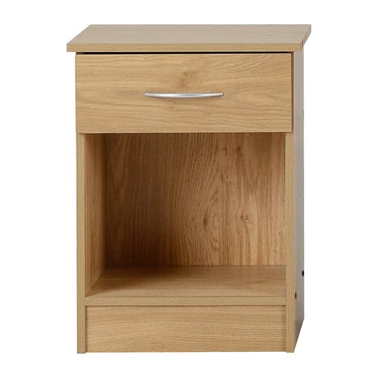Mazi Wooden Bedside Cabinet With 1 Drawer In Oak Effect_2