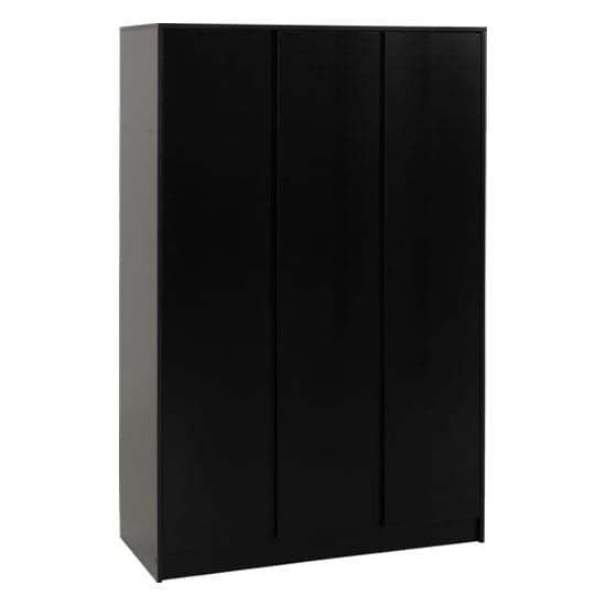 Mcgowen Wooden Bedroom Furniture Set 3 Doors Wardrobe In Black_2