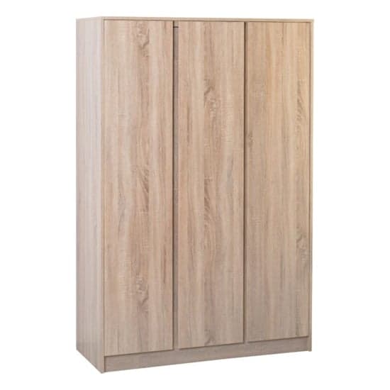 Mcgowen Wooden Bedroom Furniture Set 3 Doors Wardrobe In Oak_2