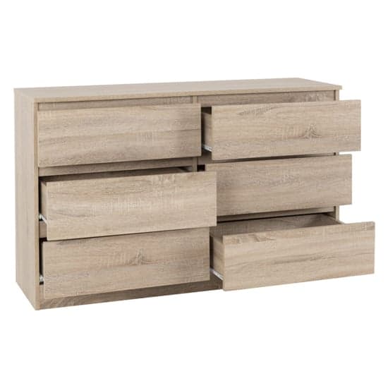 Mcgowen Wooden Chest Of 6 Drawers In Sonoma Oak_2