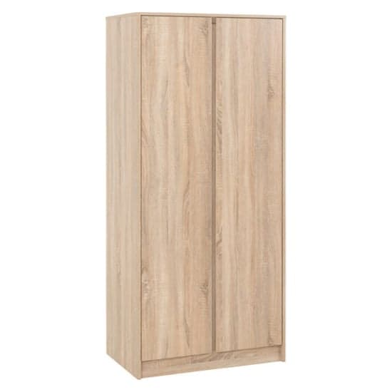 Mcgowen Wooden Wardrobe With 2 Doors In Sonoma Oak_2