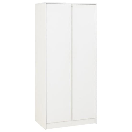 Mcgowen Wooden Wardrobe With 2 Doors In White_2