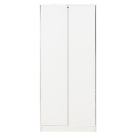 Mcgowen Wooden Wardrobe With 2 Doors In White_3