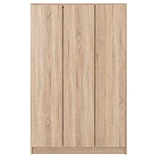 Mcgowen Wooden Wardrobe With 3 Doors In Sonoma Oak_3