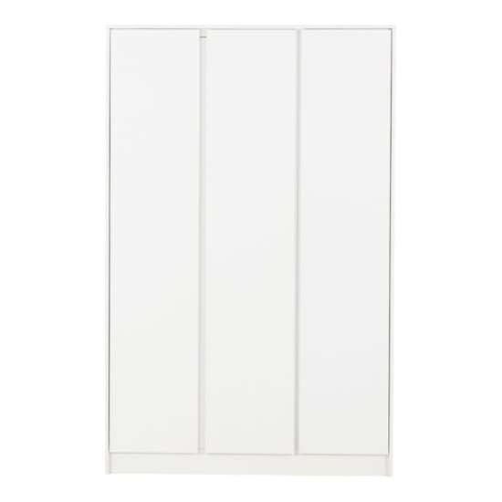 Mcgowen Wooden Wardrobe With 3 Doors In White_3